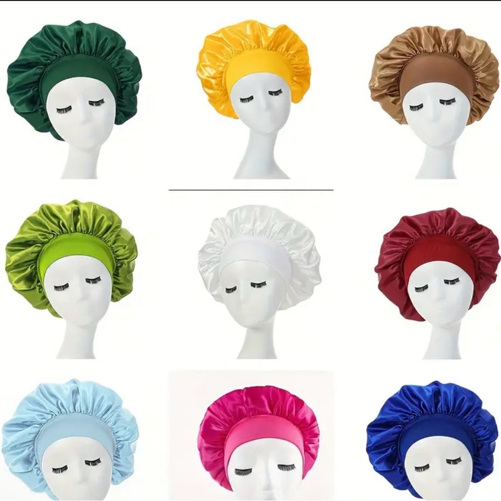 1pc Silky Satin Bonnet for Hair